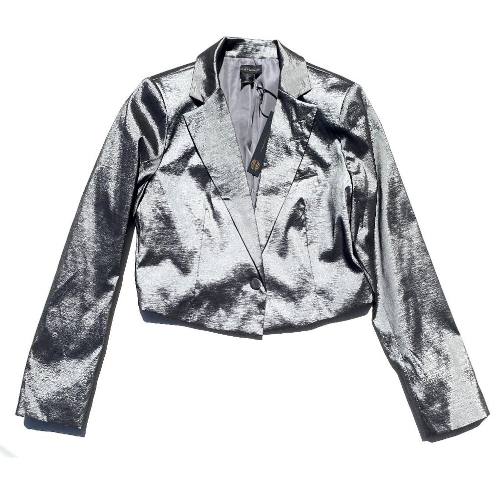 House of Harlow 1960 taffeta cropped jacket blazer, size large, new and unworn!